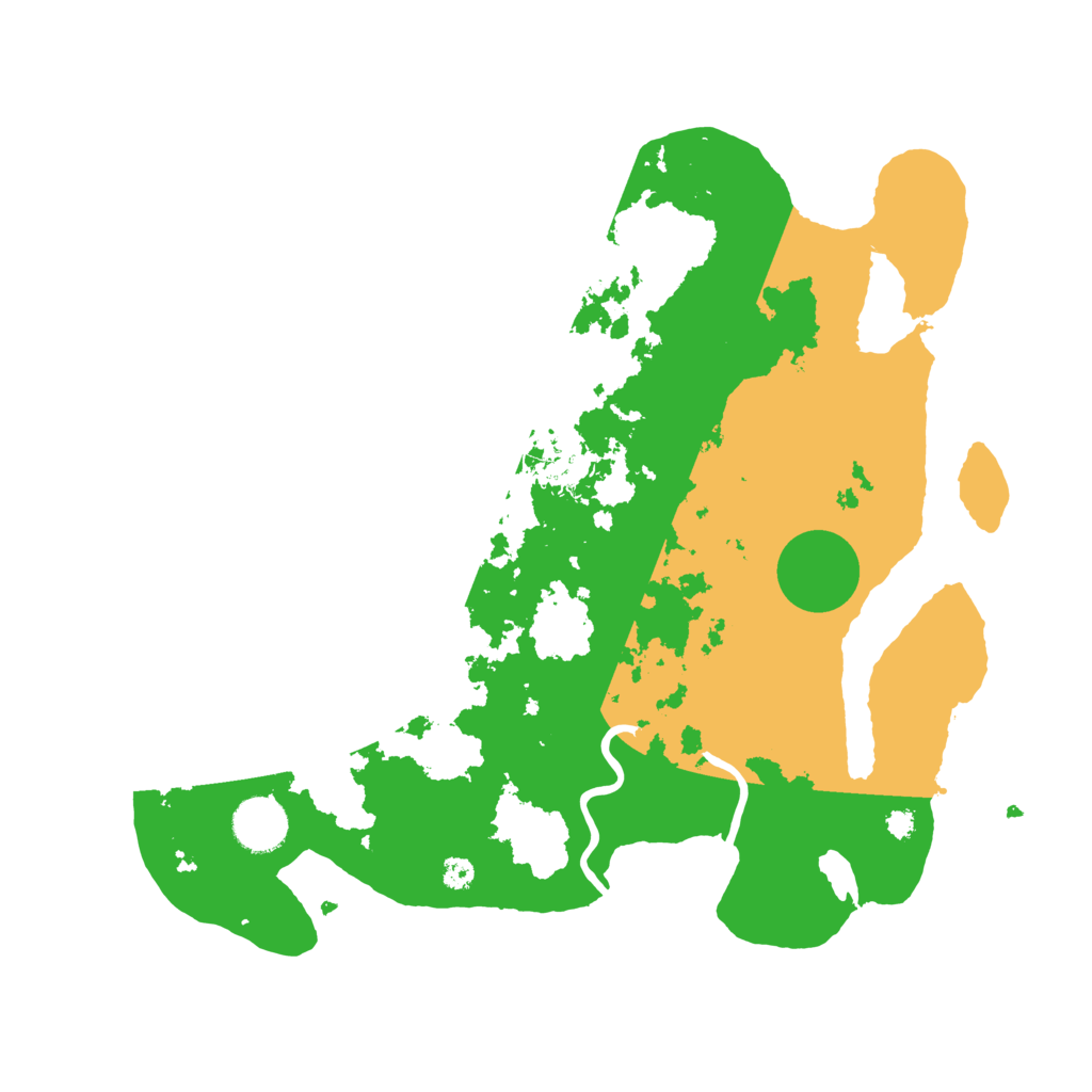 Biome Rust Map: Procedural Map, Size: 3500, Seed: 566489