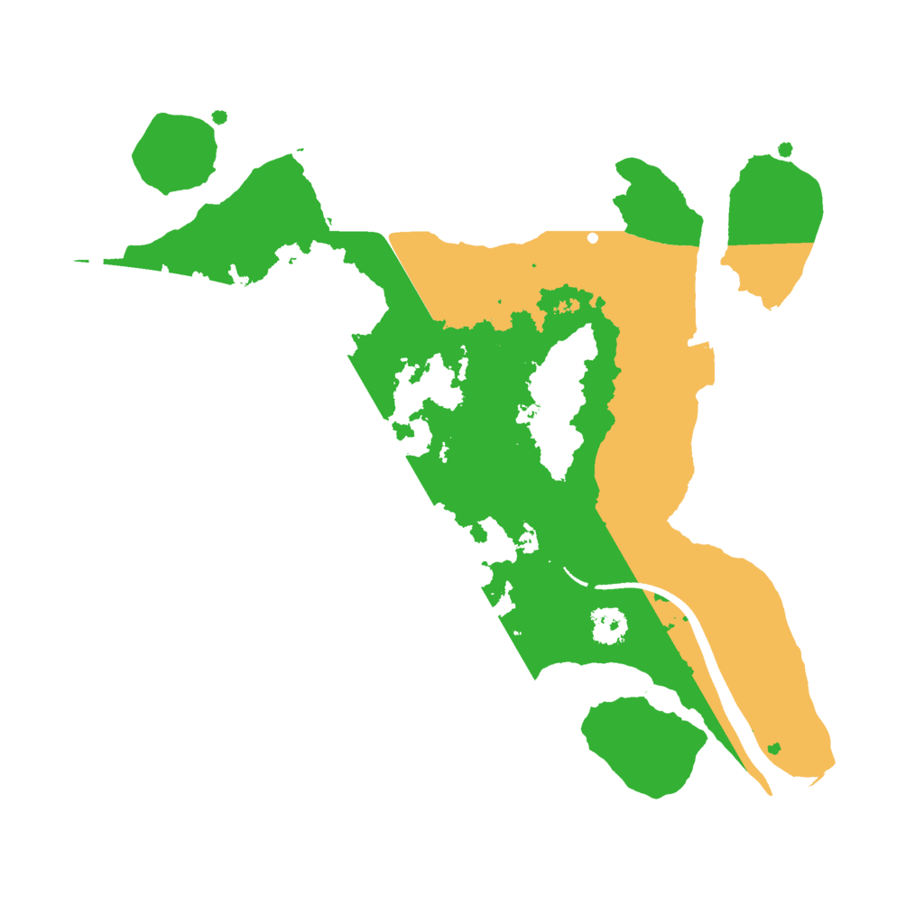 Biome Rust Map: Procedural Map, Size: 2500, Seed: 261133177