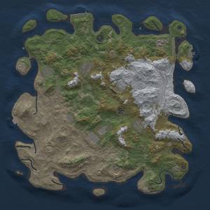 Thumbnail Rust Map: Procedural Map, Size: 4500, Seed: 7861246, 18 Monuments