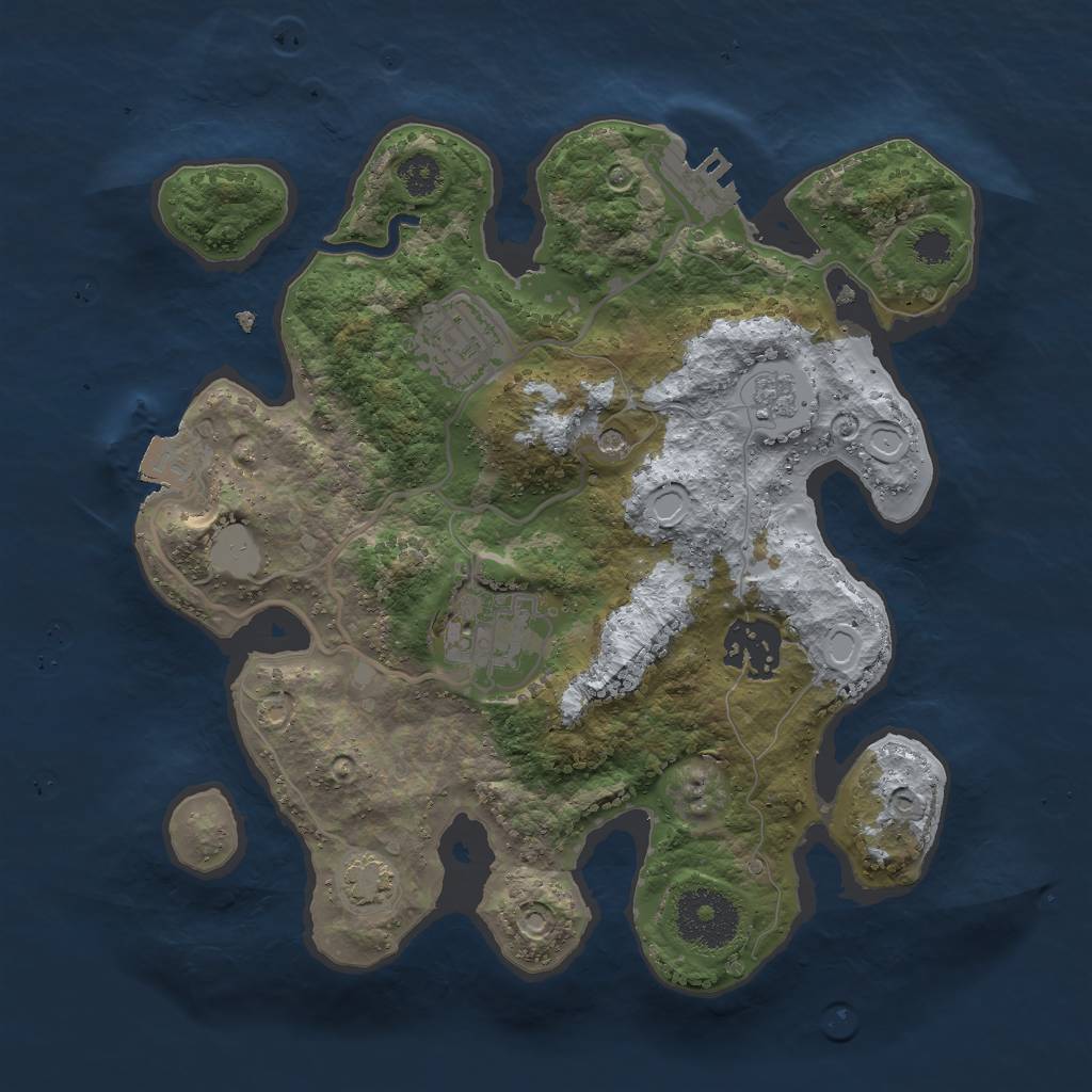 Rust Map: Procedural Map, Size: 2700, Seed: 231466454, 10 Monuments