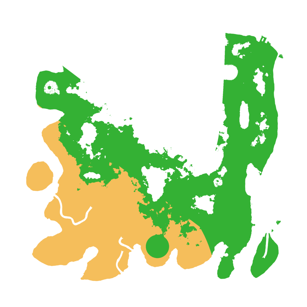 Biome Rust Map: Procedural Map, Size: 3500, Seed: 2648666