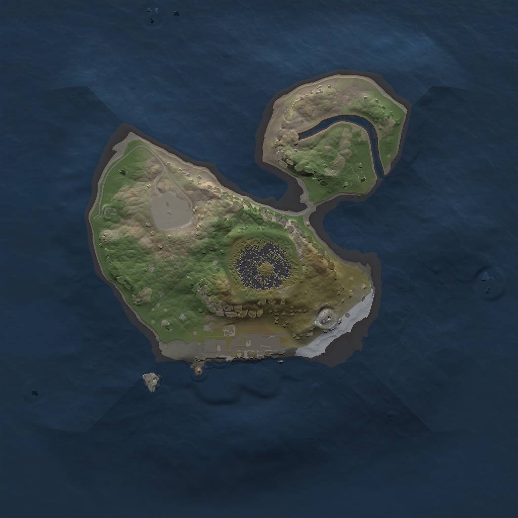 Rust Map: Procedural Map, Size: 1500, Seed: 678903, 4 Monuments