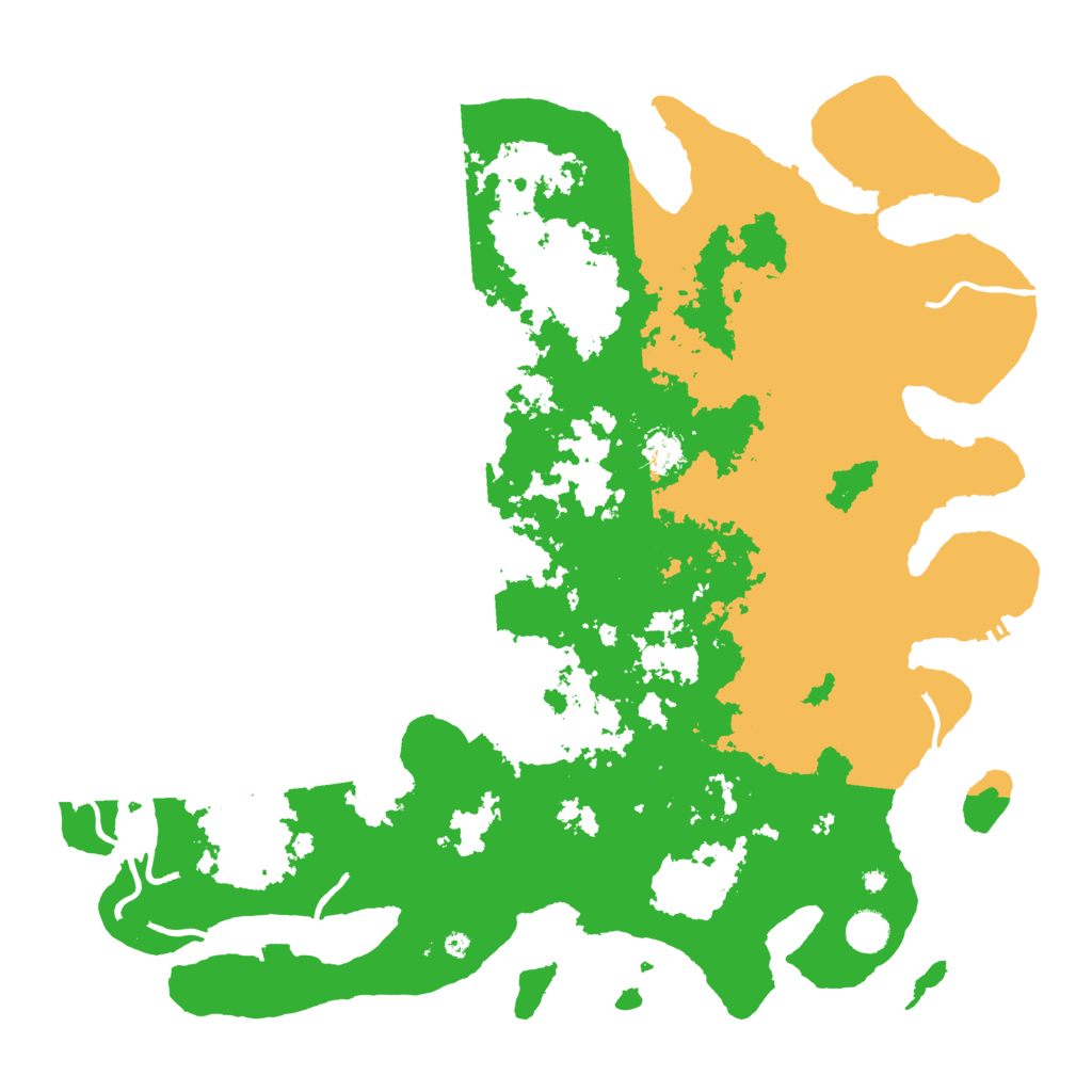 Biome Rust Map: Procedural Map, Size: 4500, Seed: 1239451908