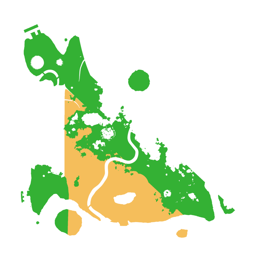 Biome Rust Map: Procedural Map, Size: 3500, Seed: 799171997