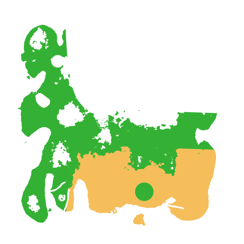 Biome Rust Map: Procedural Map, Size: 3500, Seed: 316890