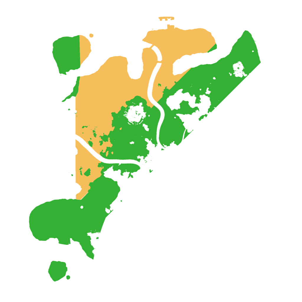 Biome Rust Map: Procedural Map, Size: 3000, Seed: 191668047
