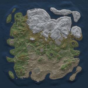 Thumbnail Rust Map: Procedural Map, Size: 4250, Seed: 70787088, 17 Monuments