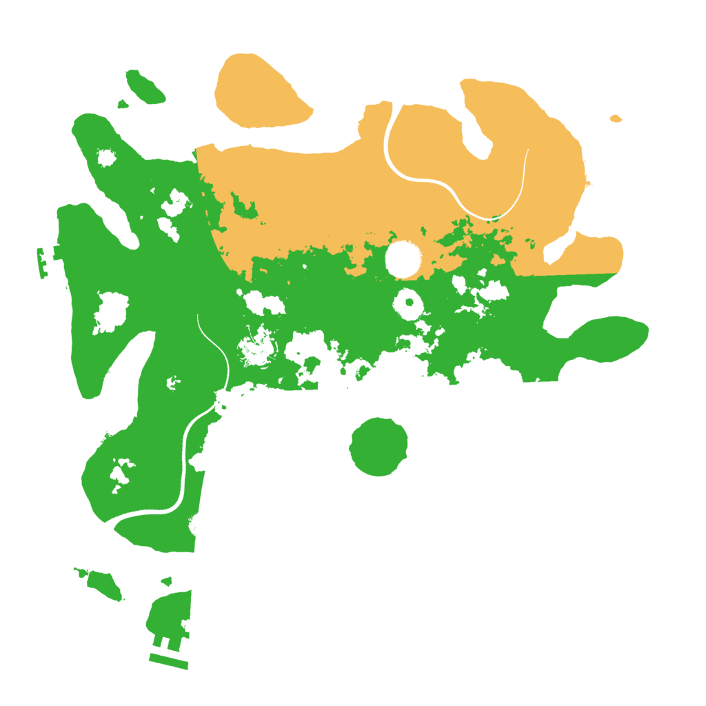 Biome Rust Map: Procedural Map, Size: 3500, Seed: 509822190