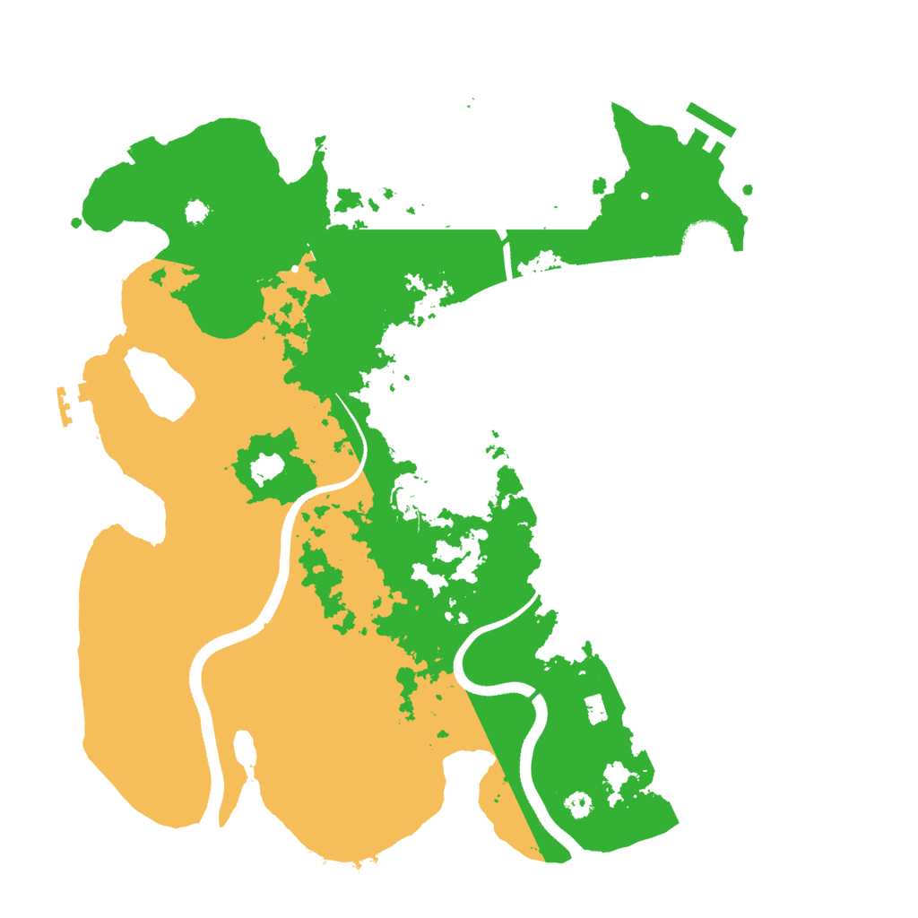 Biome Rust Map: Procedural Map, Size: 3500, Seed: 467088811