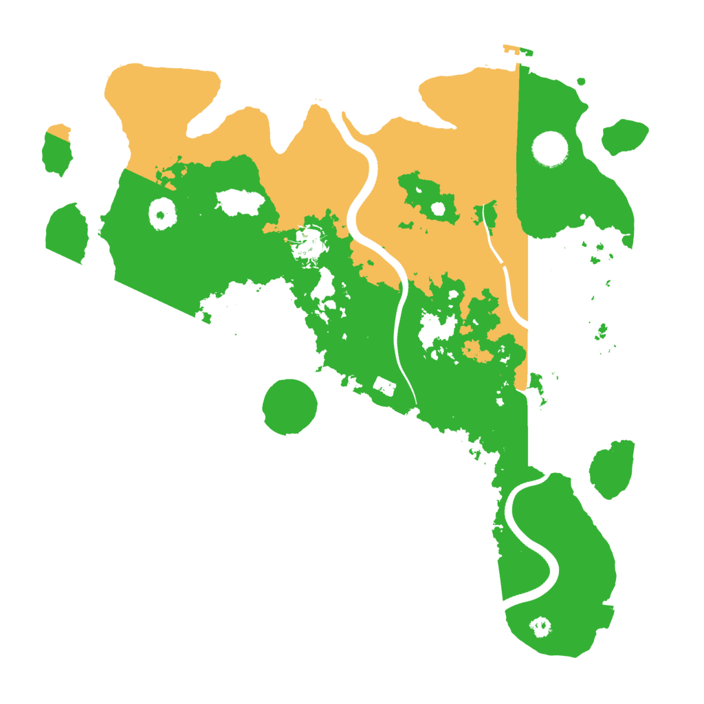 Biome Rust Map: Procedural Map, Size: 3500, Seed: 412051588