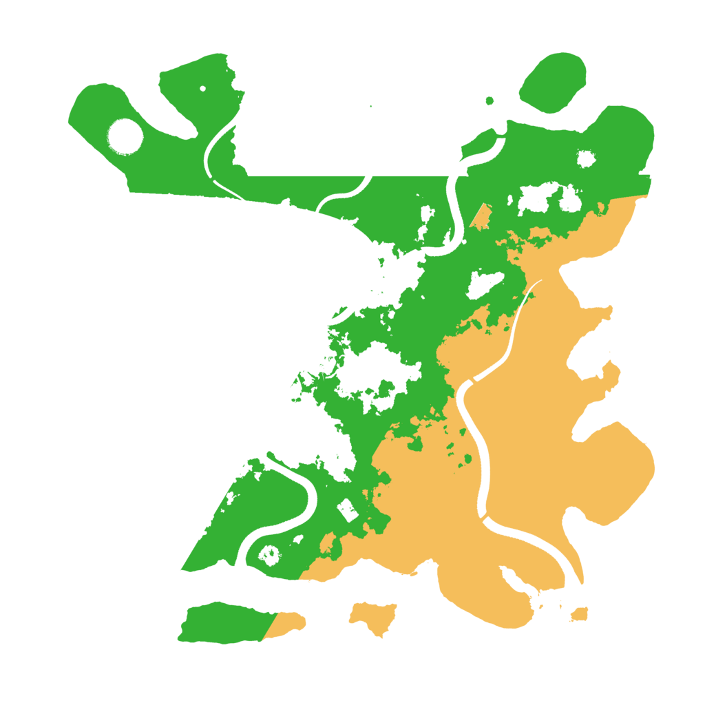 Biome Rust Map: Procedural Map, Size: 3500, Seed: 658057636
