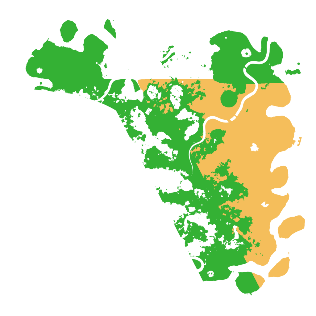 Biome Rust Map: Procedural Map, Size: 5000, Seed: 13885