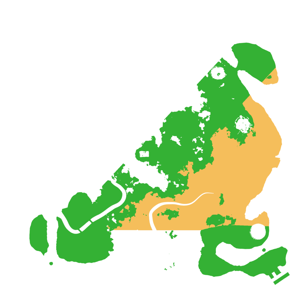 Biome Rust Map: Procedural Map, Size: 3500, Seed: 8123845