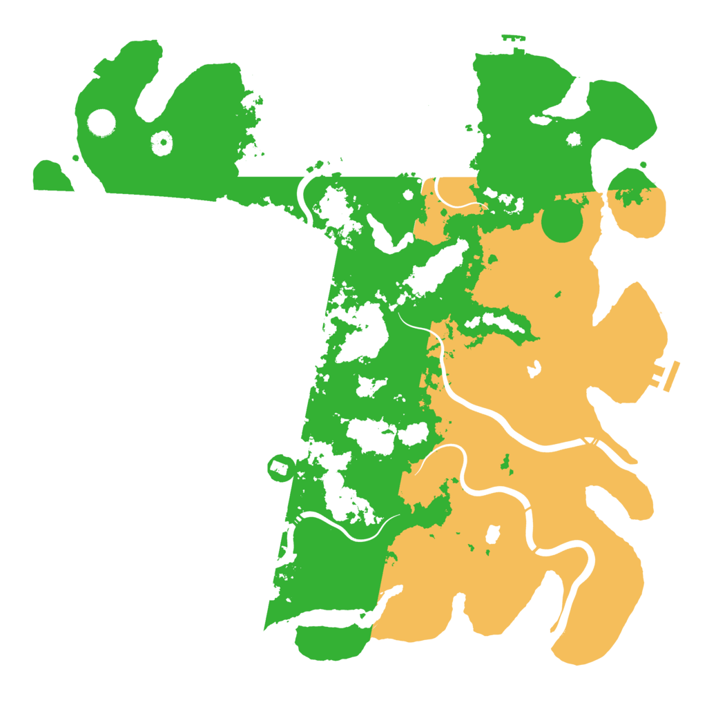 Biome Rust Map: Procedural Map, Size: 4500, Seed: 335332846