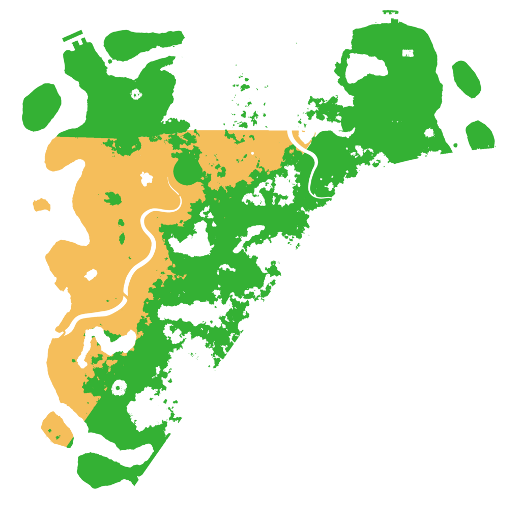 Biome Rust Map: Procedural Map, Size: 5000, Seed: 10468