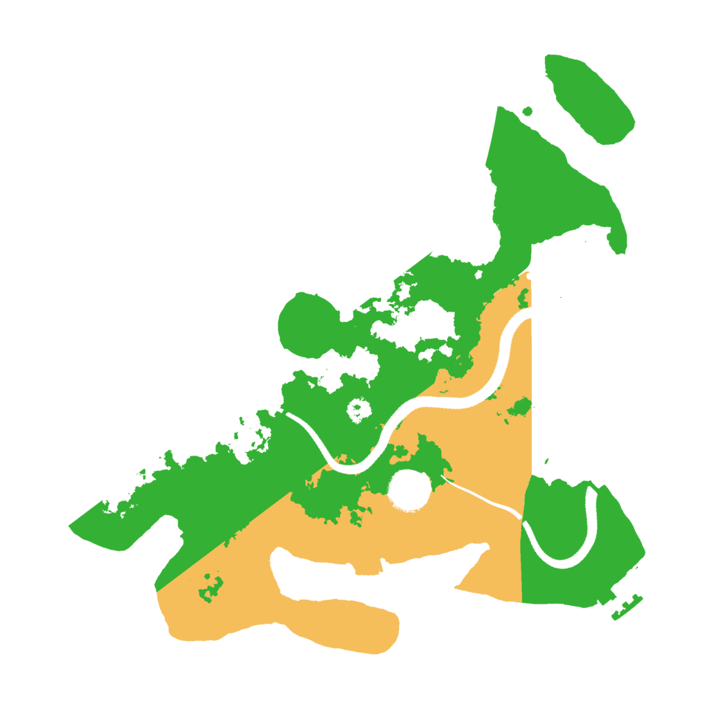 Biome Rust Map: Procedural Map, Size: 3000, Seed: 13364