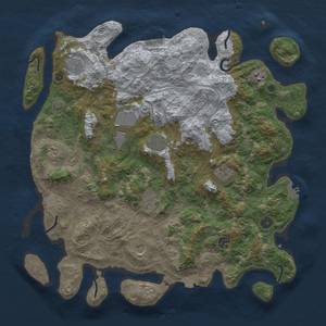 Thumbnail Rust Map: Procedural Map, Size: 4250, Seed: 2488340, 18 Monuments