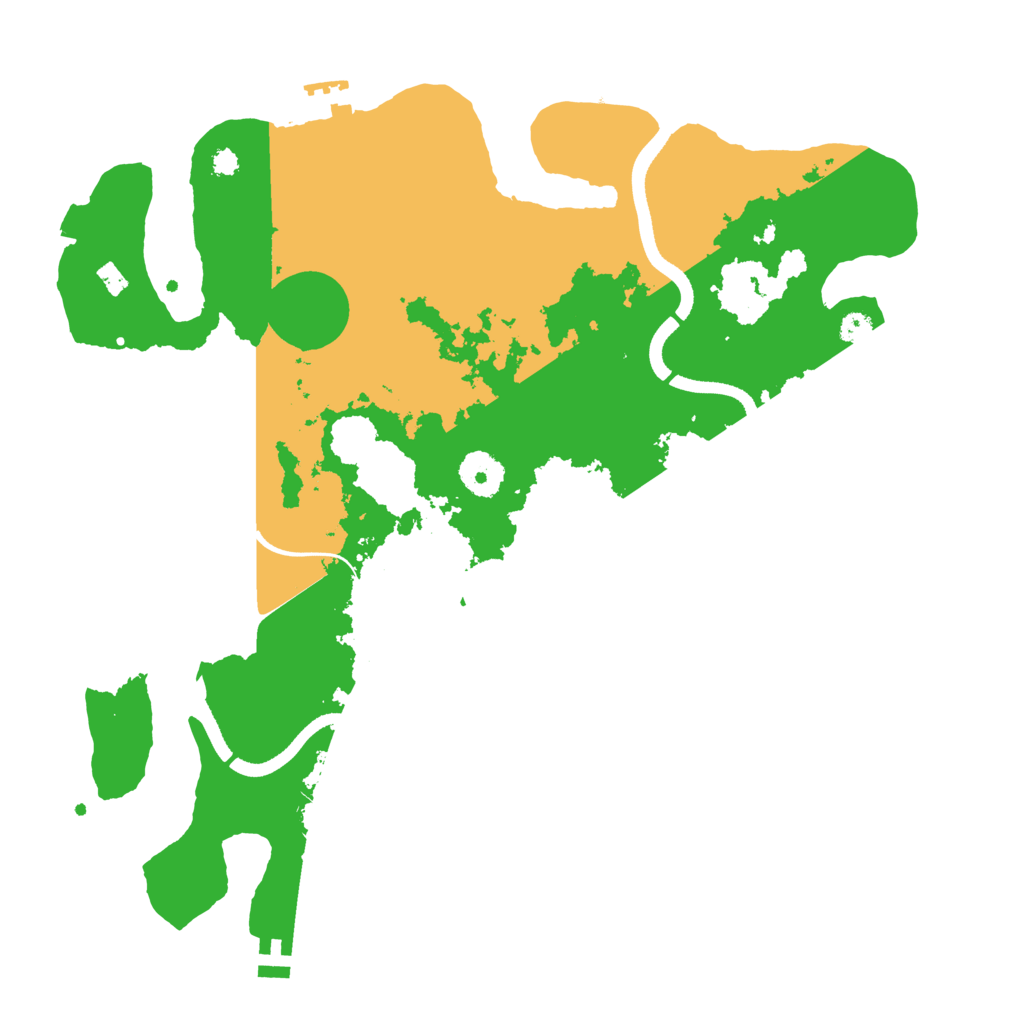 Biome Rust Map: Procedural Map, Size: 3500, Seed: 1752636627