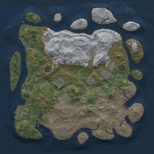 Thumbnail Rust Map: Procedural Map, Size: 4000, Seed: 297183968, 15 Monuments