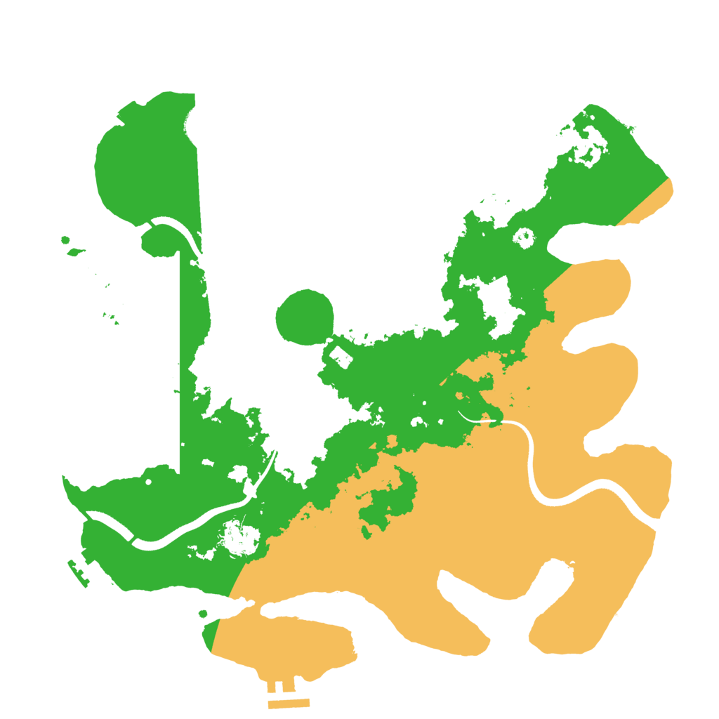Biome Rust Map: Procedural Map, Size: 3500, Seed: 1022339820