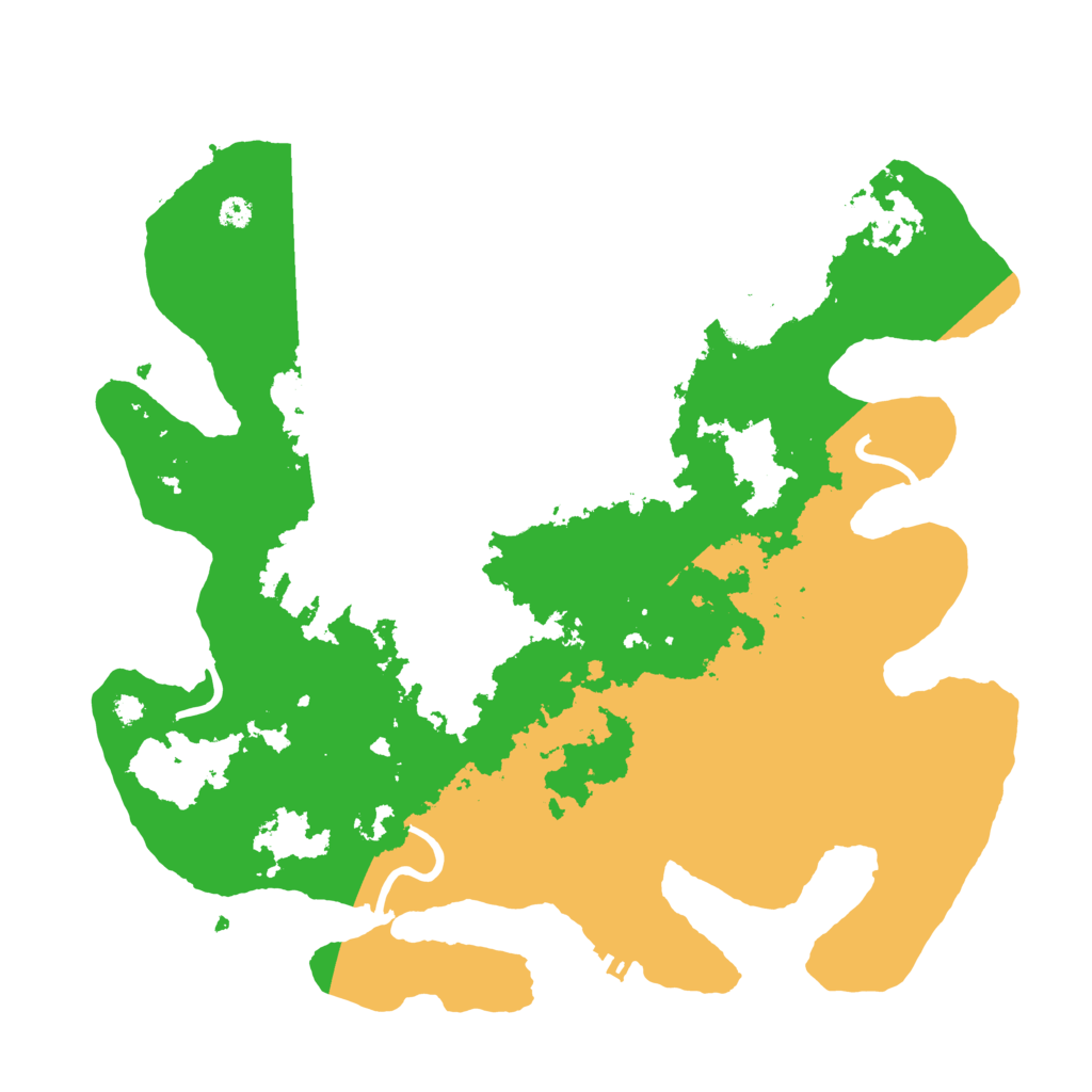 Biome Rust Map: Procedural Map, Size: 3500, Seed: 1022339820