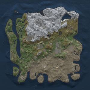 Thumbnail Rust Map: Procedural Map, Size: 3700, Seed: 1606704820, 18 Monuments