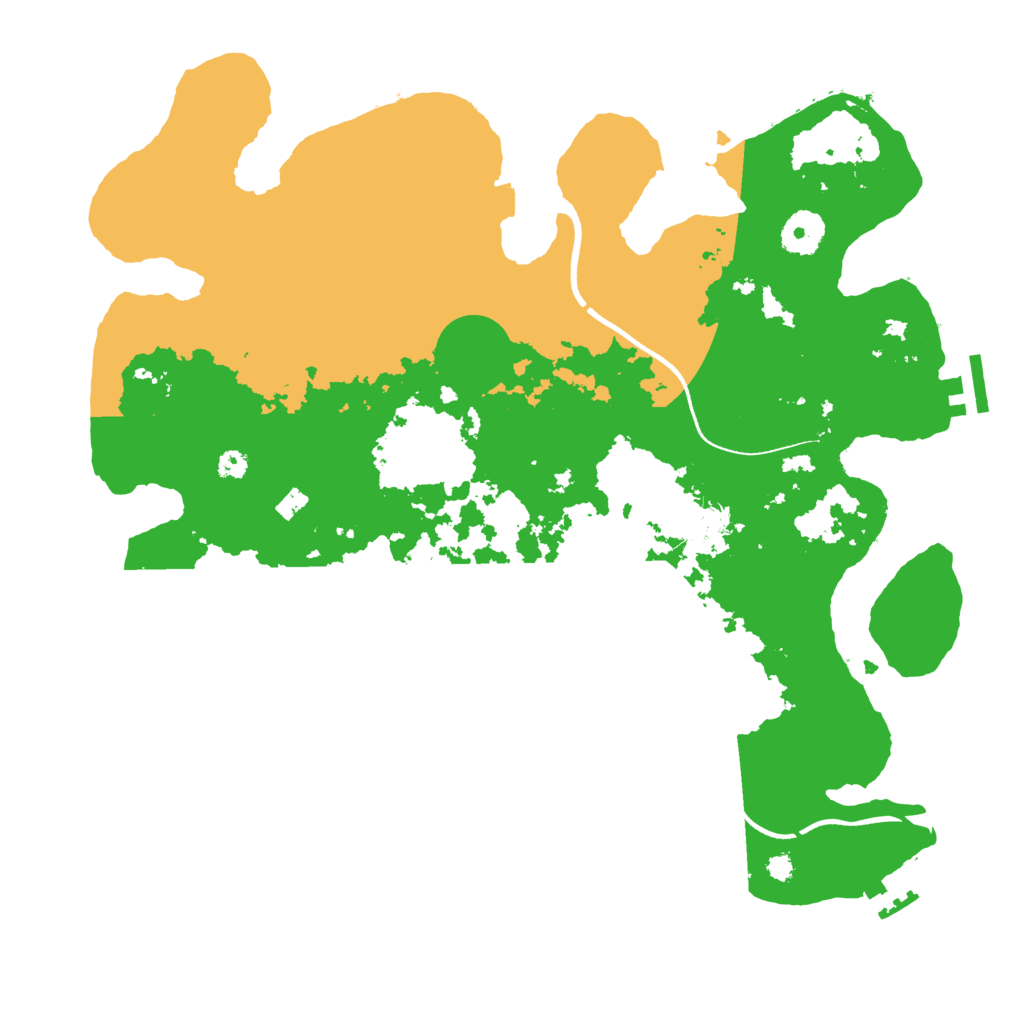 Biome Rust Map: Procedural Map, Size: 3550, Seed: 624481