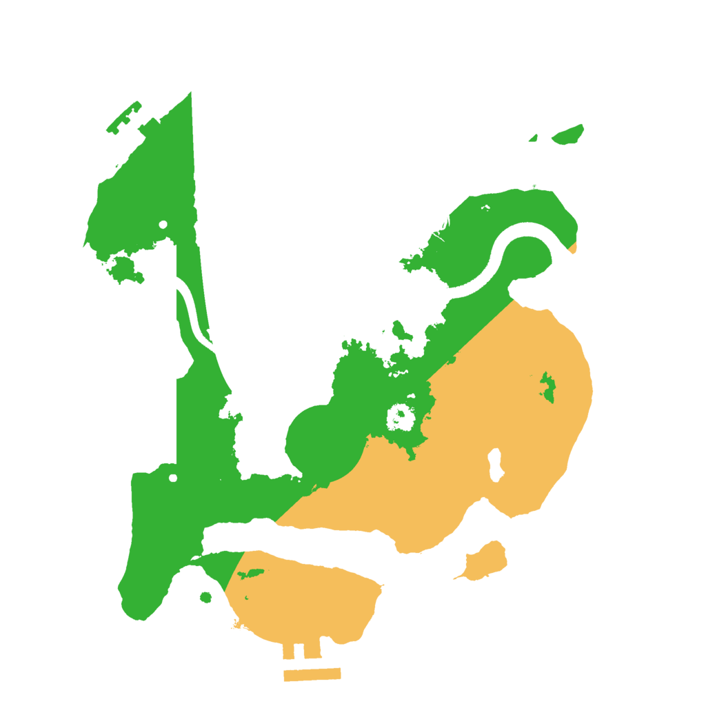 Biome Rust Map: Procedural Map, Size: 2500, Seed: 49202