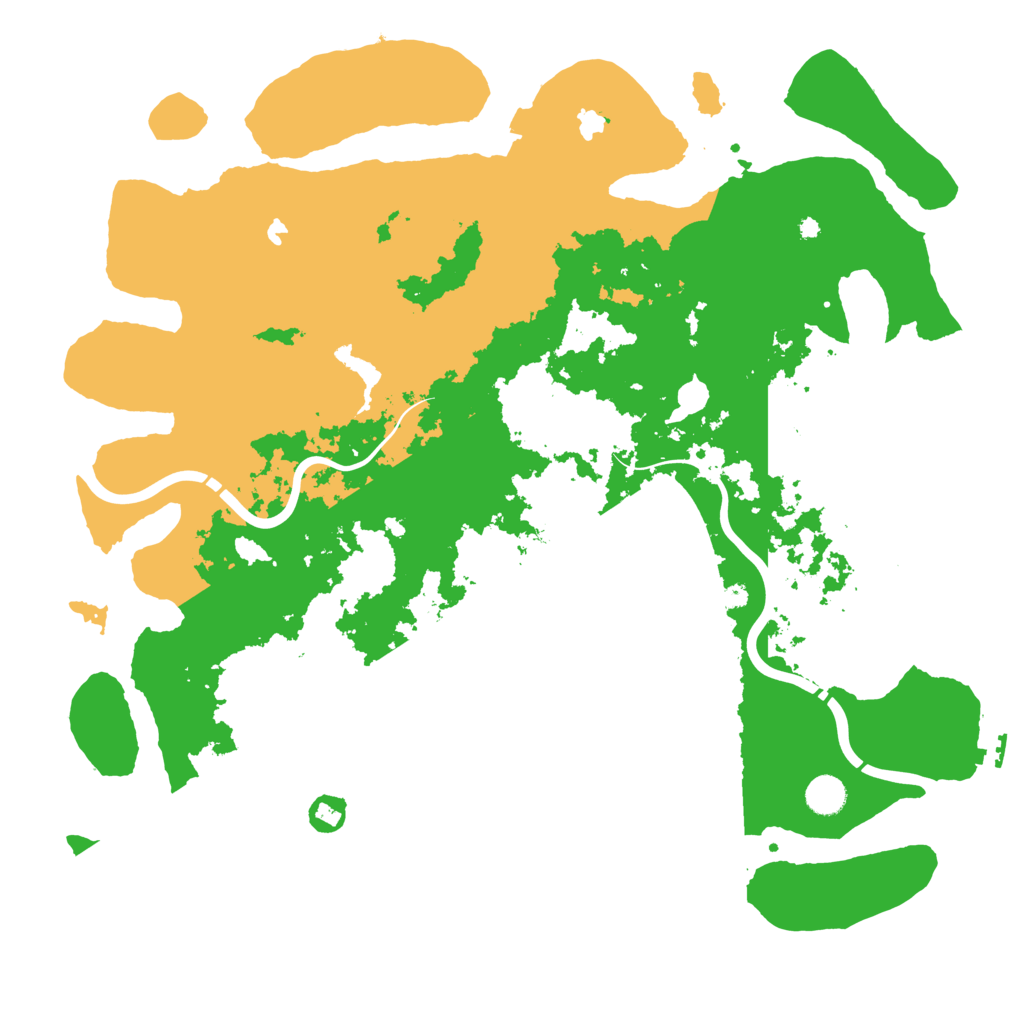 Biome Rust Map: Procedural Map, Size: 4500, Seed: 23145