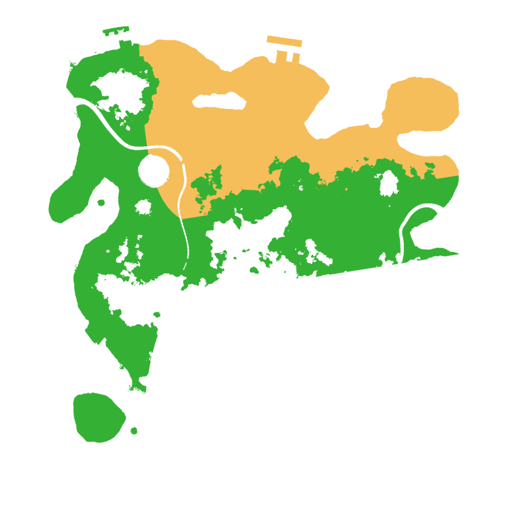 Biome Rust Map: Procedural Map, Size: 3000, Seed: 3924