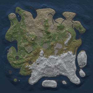 Thumbnail Rust Map: Procedural Map, Size: 3800, Seed: 20042023, 17 Monuments