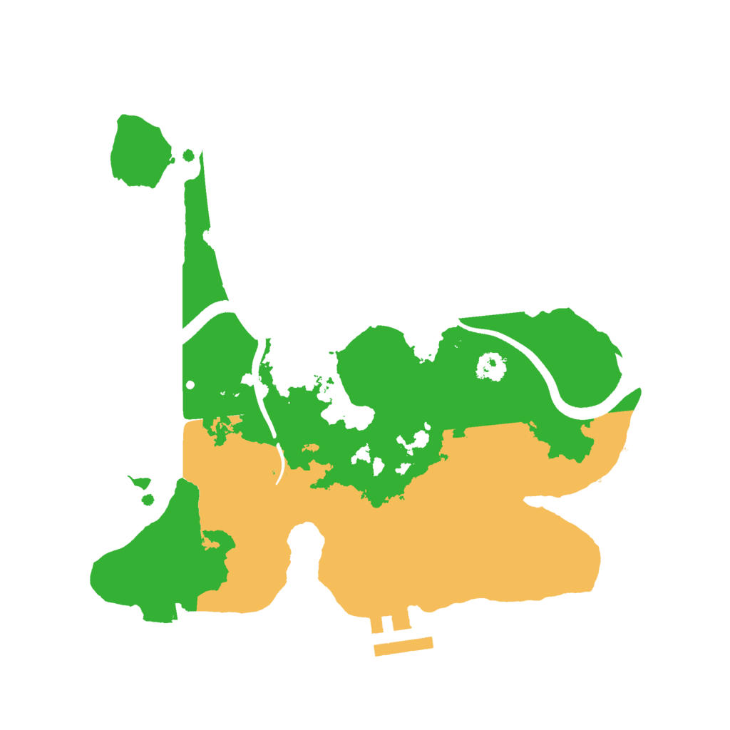 Biome Rust Map: Procedural Map, Size: 2500, Seed: 28203