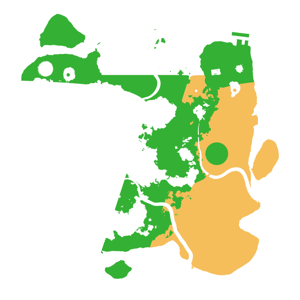 Biome Rust Map: Procedural Map, Size: 3500, Seed: 320695458