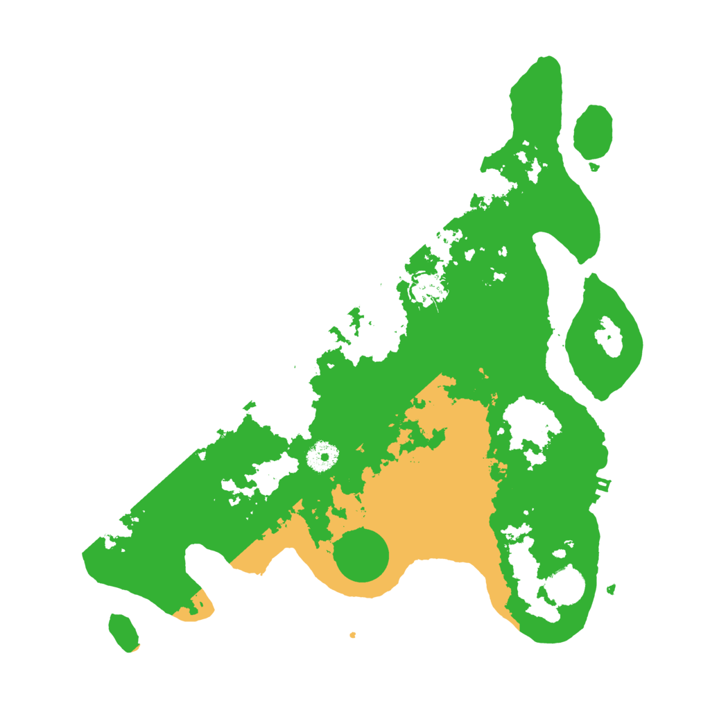 Biome Rust Map: Procedural Map, Size: 3500, Seed: 234523