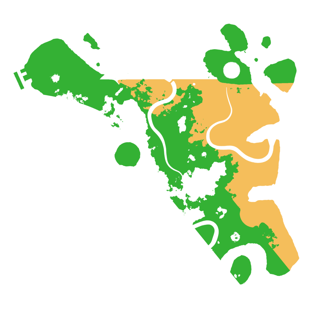 Biome Rust Map: Procedural Map, Size: 3500, Seed: 2102735005