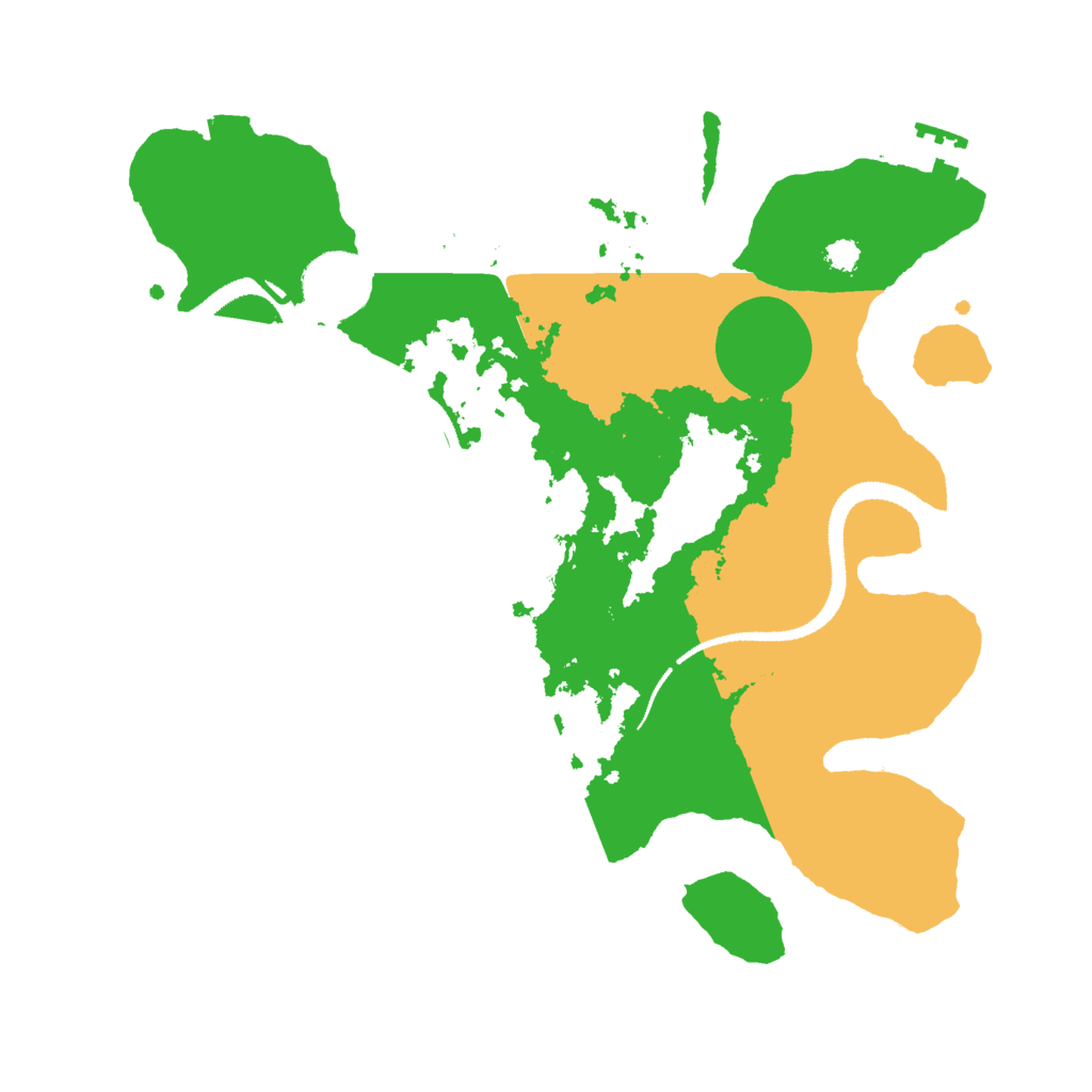 Biome Rust Map: Procedural Map, Size: 3000, Seed: 983688296