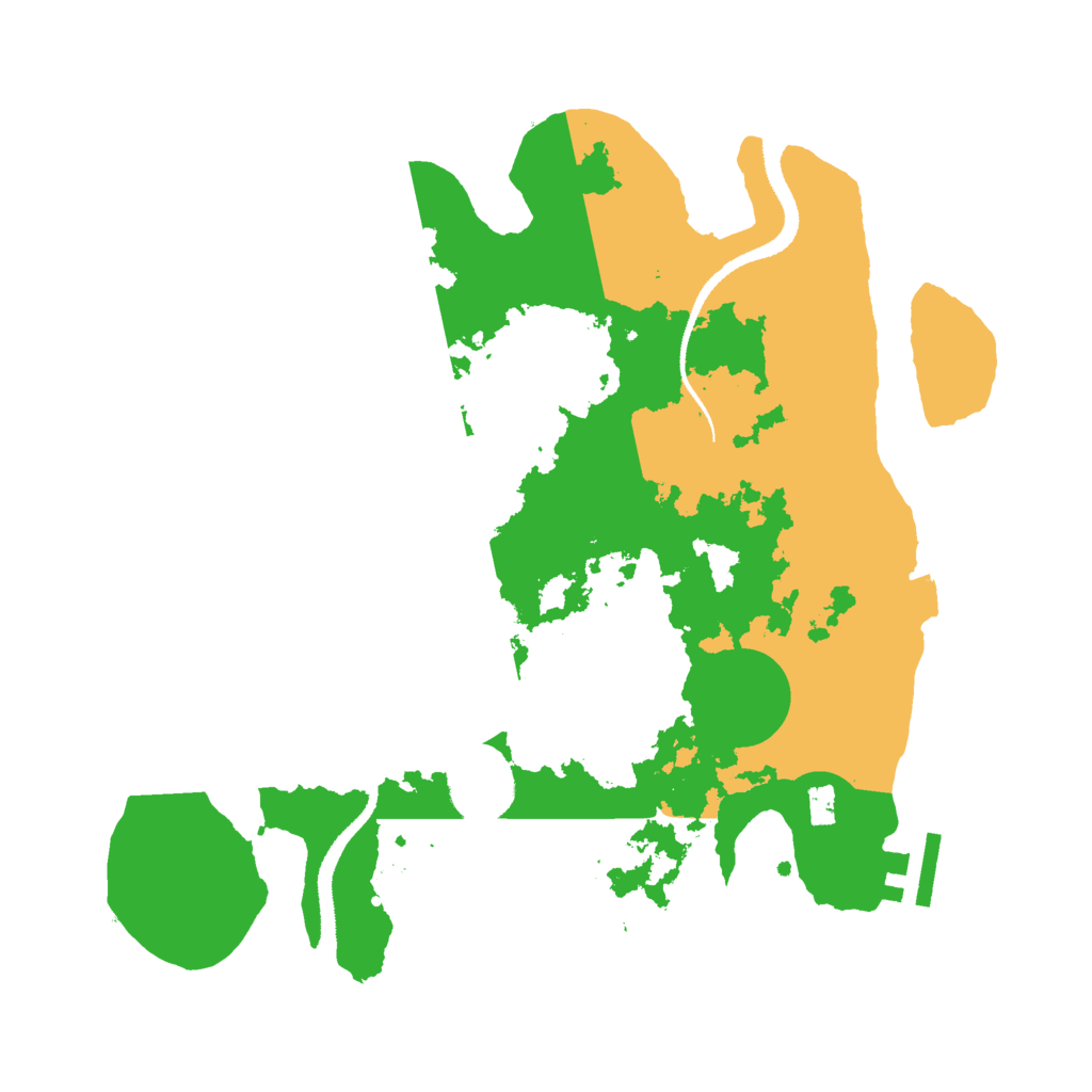 Biome Rust Map: Procedural Map, Size: 3000, Seed: 7022