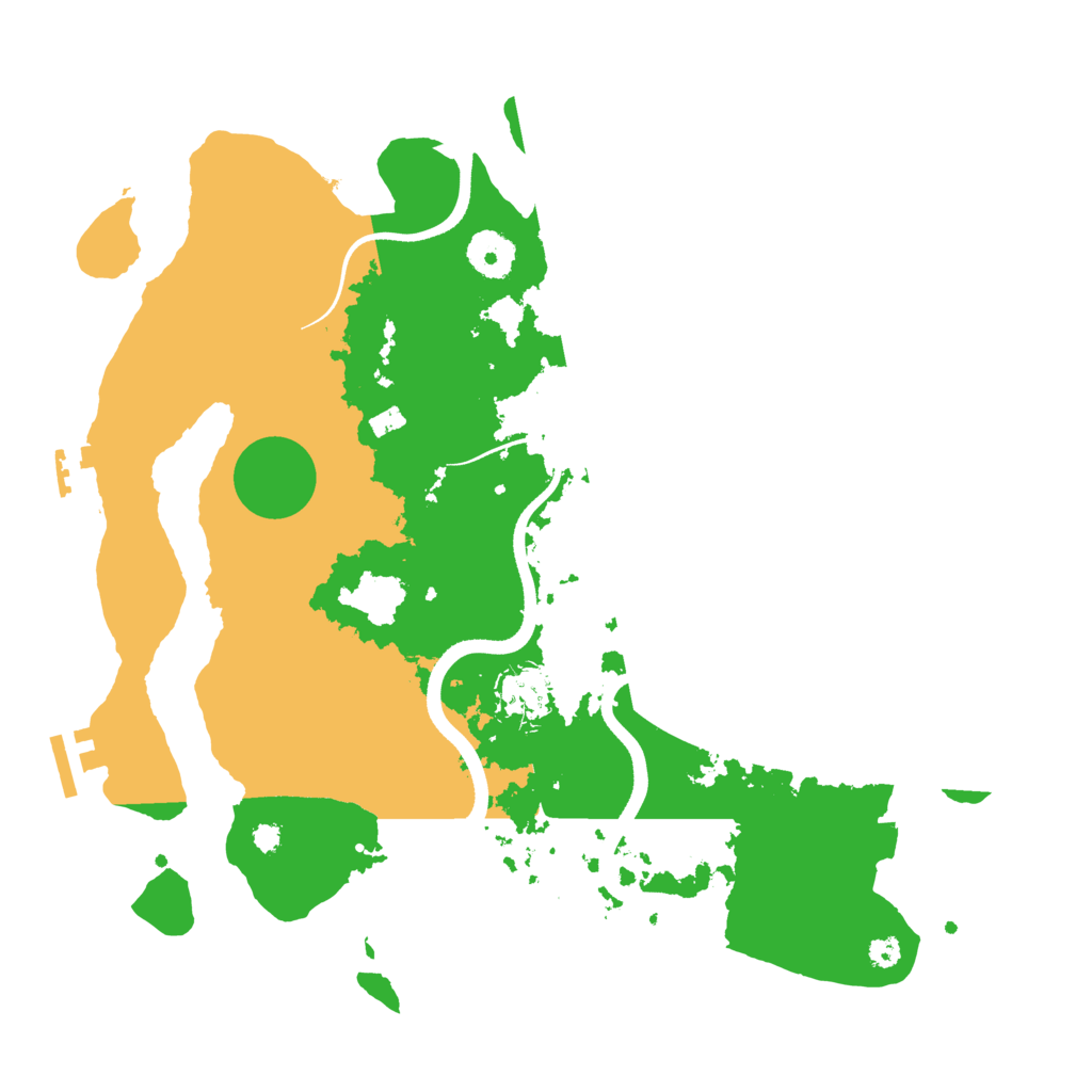 Biome Rust Map: Procedural Map, Size: 3500, Seed: 1275617646