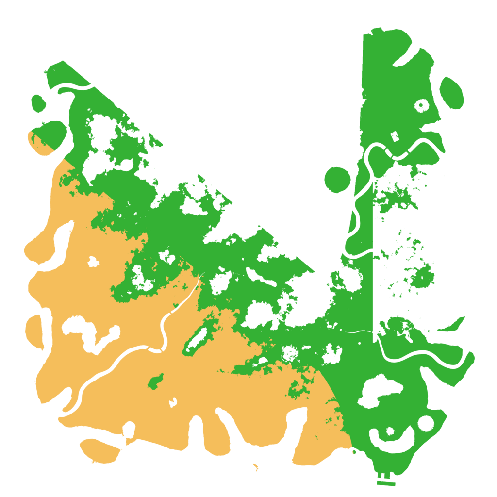 Biome Rust Map: Procedural Map, Size: 5474, Seed: 411099482