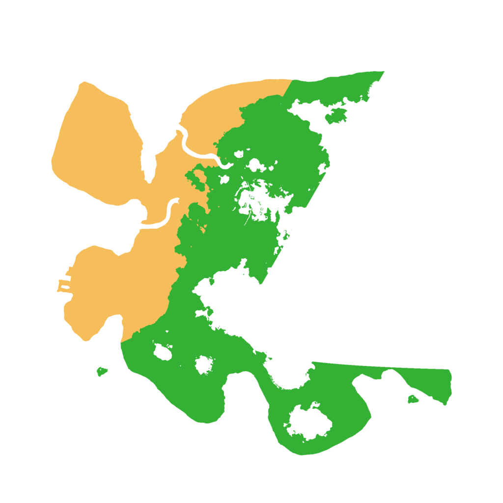 Biome Rust Map: Procedural Map, Size: 2500, Seed: 835287778