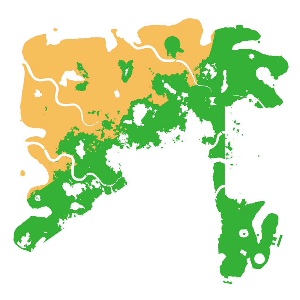 Biome Rust Map: Procedural Map, Size: 5000, Seed: 1163354295