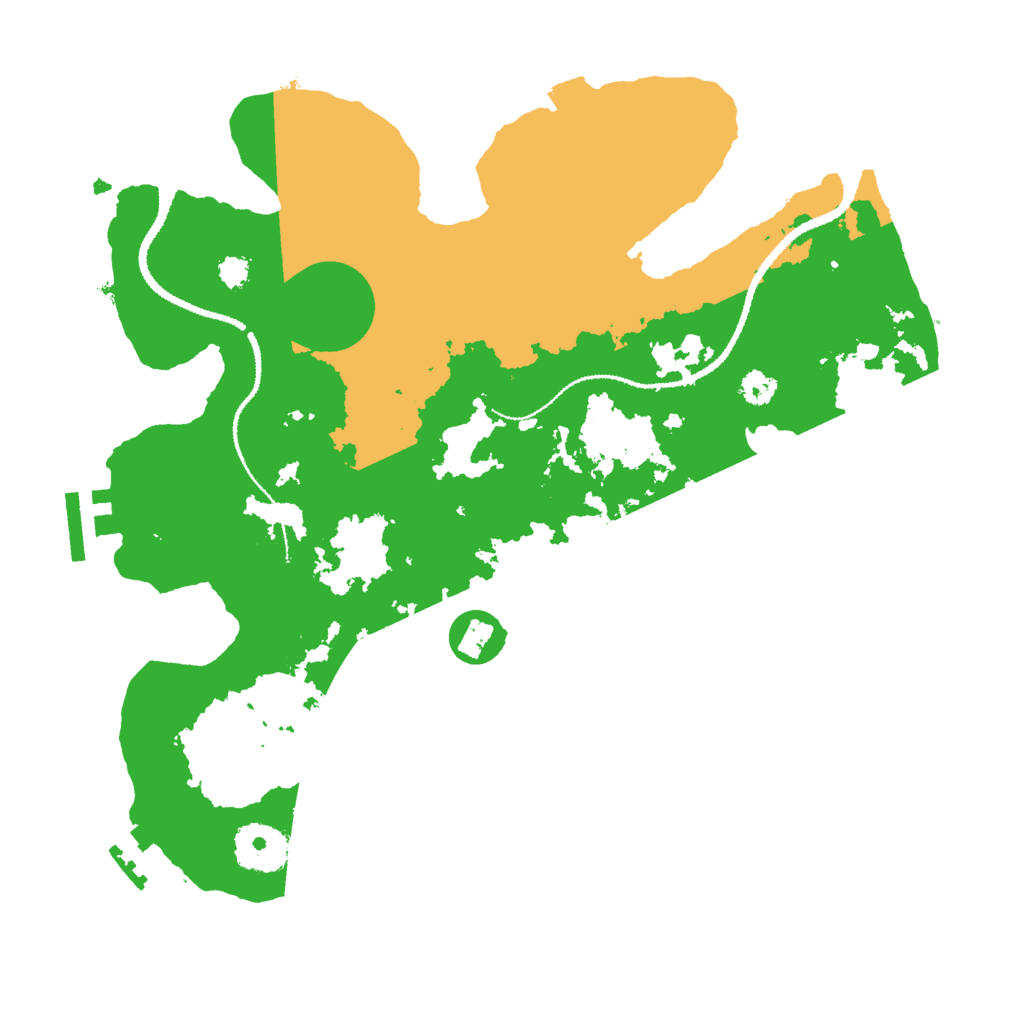 Biome Rust Map: Procedural Map, Size: 3000, Seed: 2418