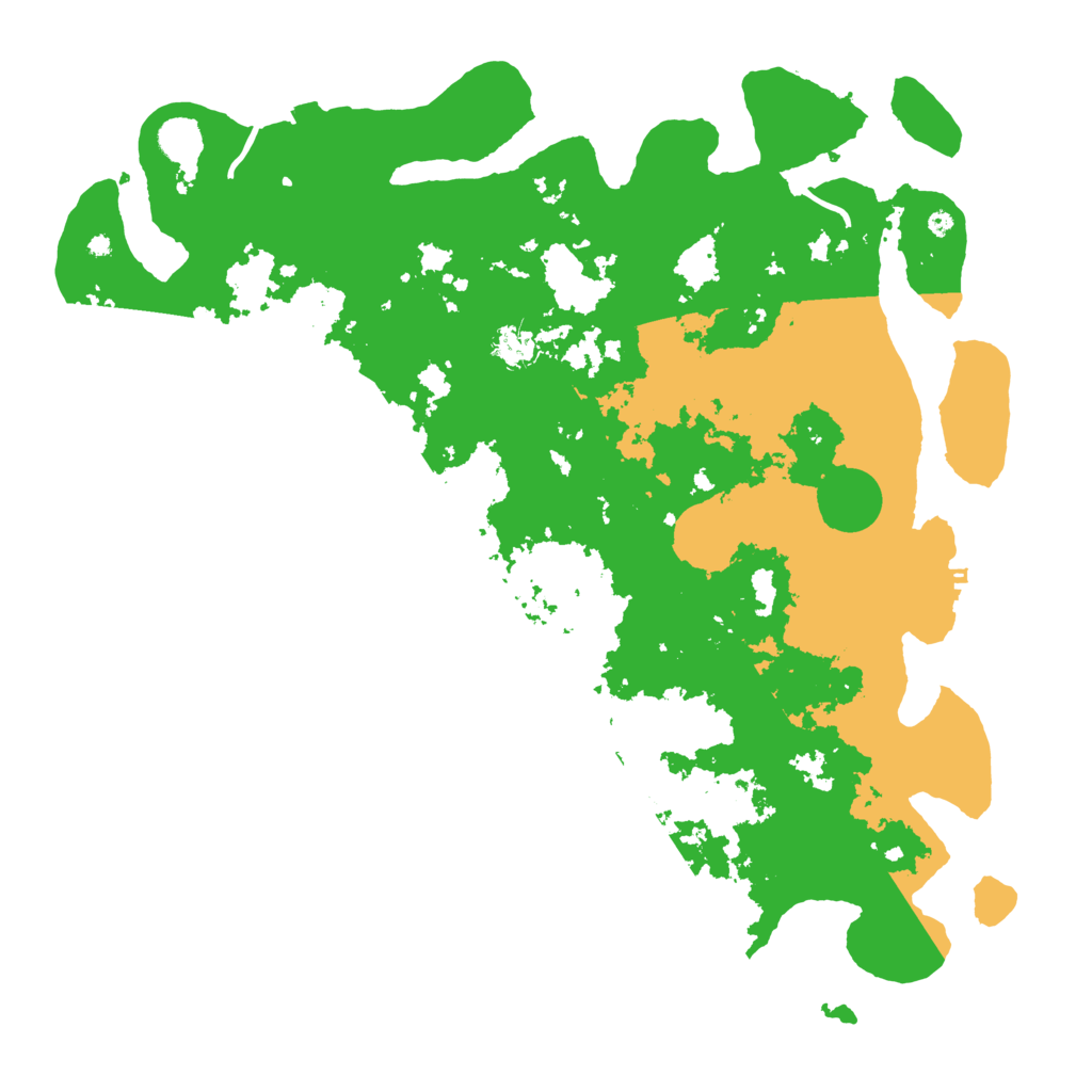 Biome Rust Map: Procedural Map, Size: 4500, Seed: 53463734