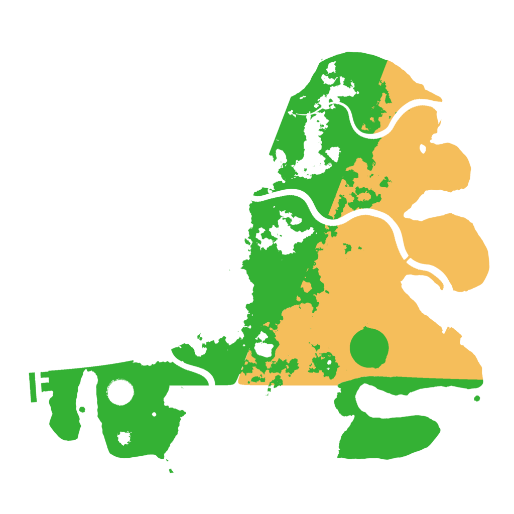 Biome Rust Map: Procedural Map, Size: 3500, Seed: 45054298