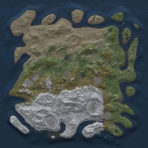 Thumbnail Rust Map: Procedural Map, Size: 4250, Seed: 2137947456, 18 Monuments