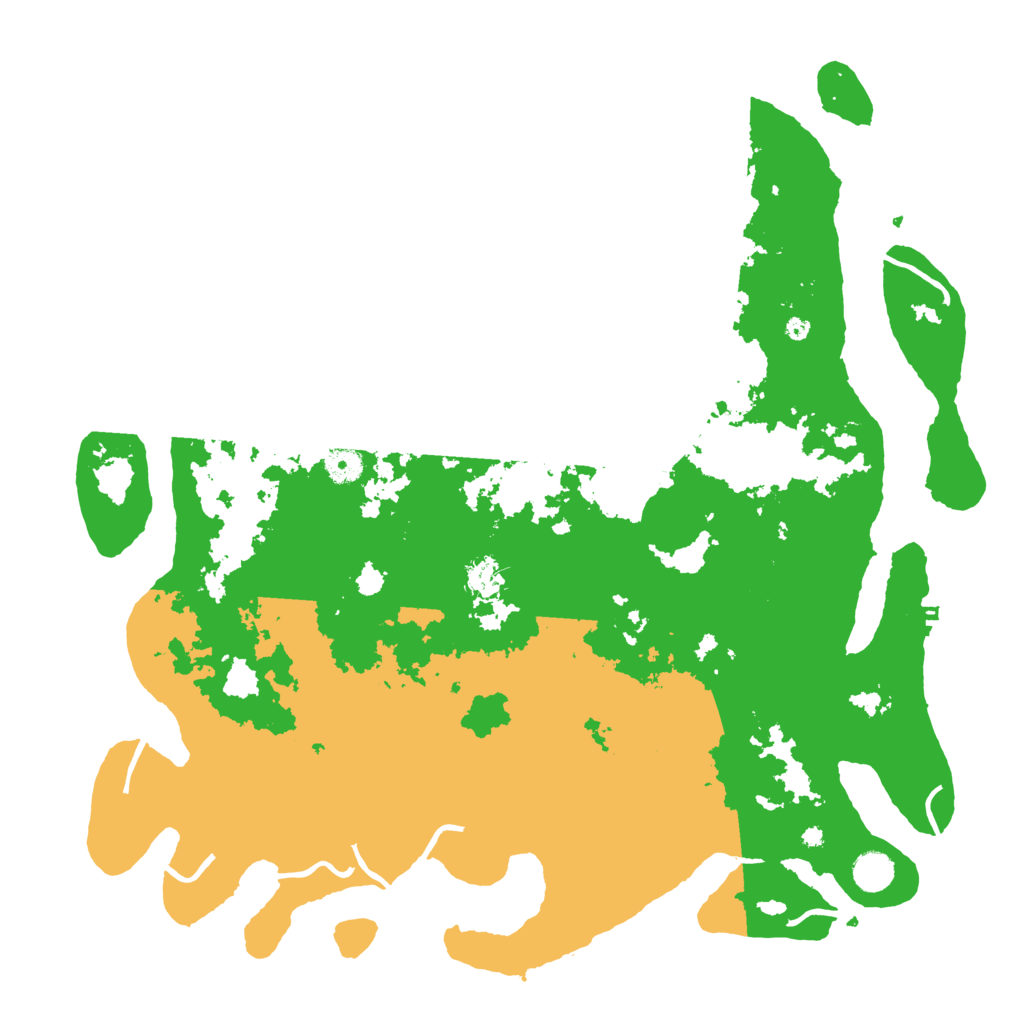Biome Rust Map: Procedural Map, Size: 4500, Seed: 1999215826