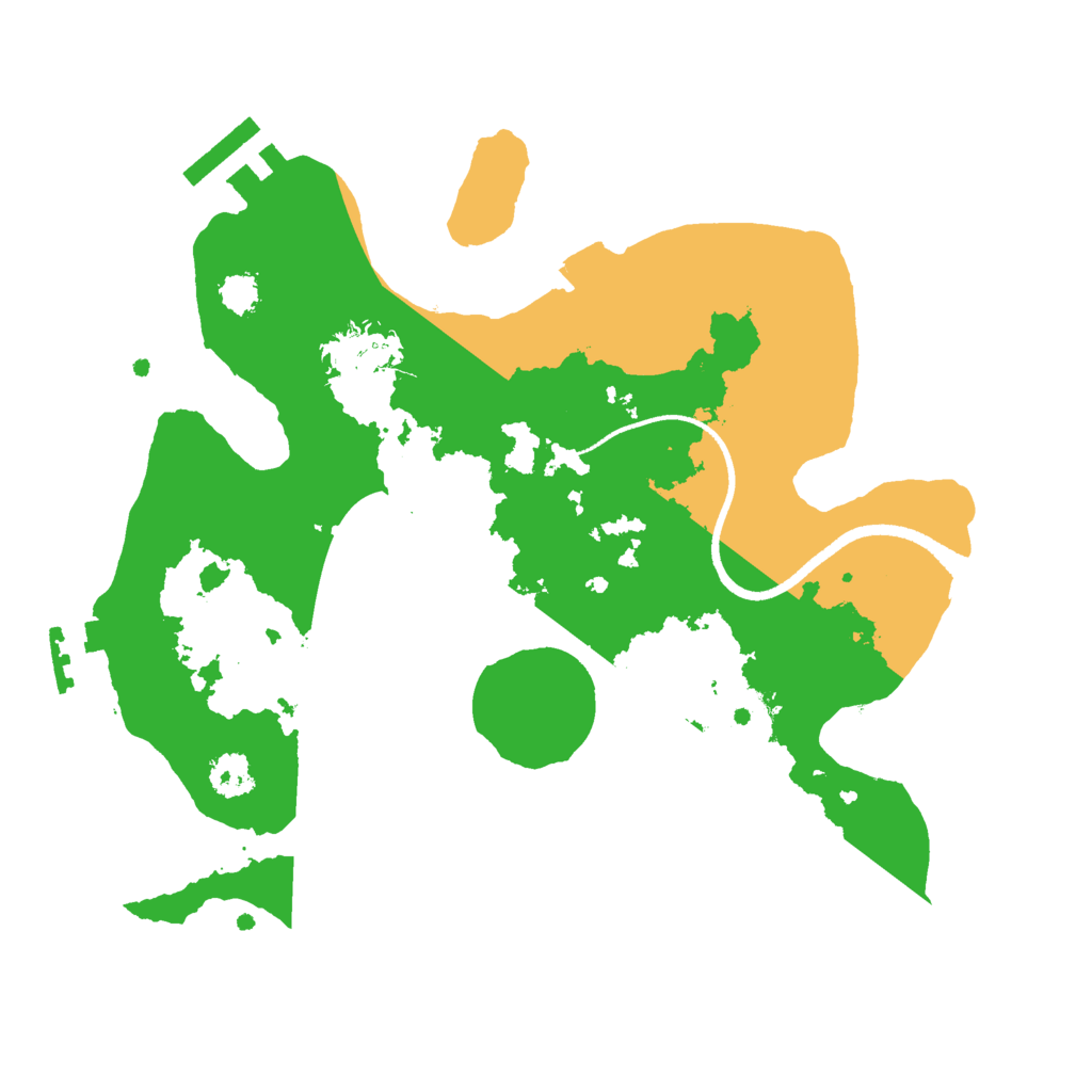 Biome Rust Map: Procedural Map, Size: 2500, Seed: 909356876