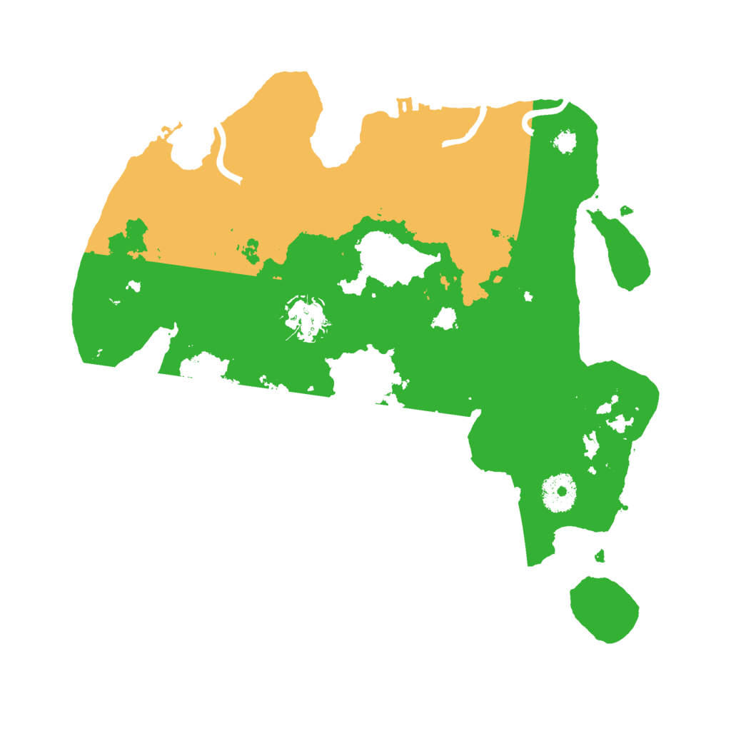 Biome Rust Map: Procedural Map, Size: 3000, Seed: 29458