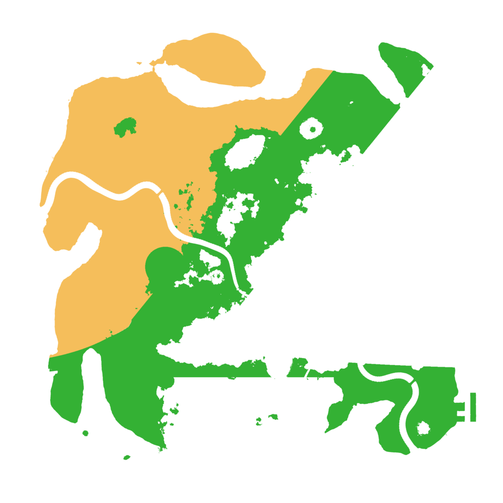 Biome Rust Map: Procedural Map, Size: 3500, Seed: 474329422