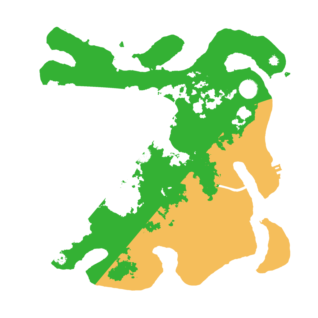 Biome Rust Map: Procedural Map, Size: 3000, Seed: 30666